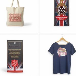 Strawberry Field Liverpool Imagine tee shirt & canvas Tote